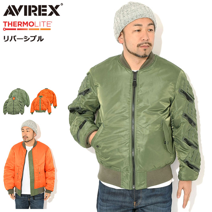 【ポイント10倍】アビレックス AVIREX ジャケット メンズ 12 ポケット ビッグ エムエーワン ( 12 Pocket Big MA-1 フライトジャケ...
