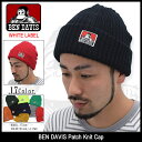 ベンデイビス BEN DAVIS ニット帽 パッチ ニット キャップ ホワイトレーベル(bendavis BDW-950A Patch Knit Cap 帽子 ニットキャップ ビーニー beanie Acrylic アクリル メンズ レディース ユニセックス 男女兼用 ベン デイビス ベン・デイビス ベンデービス)