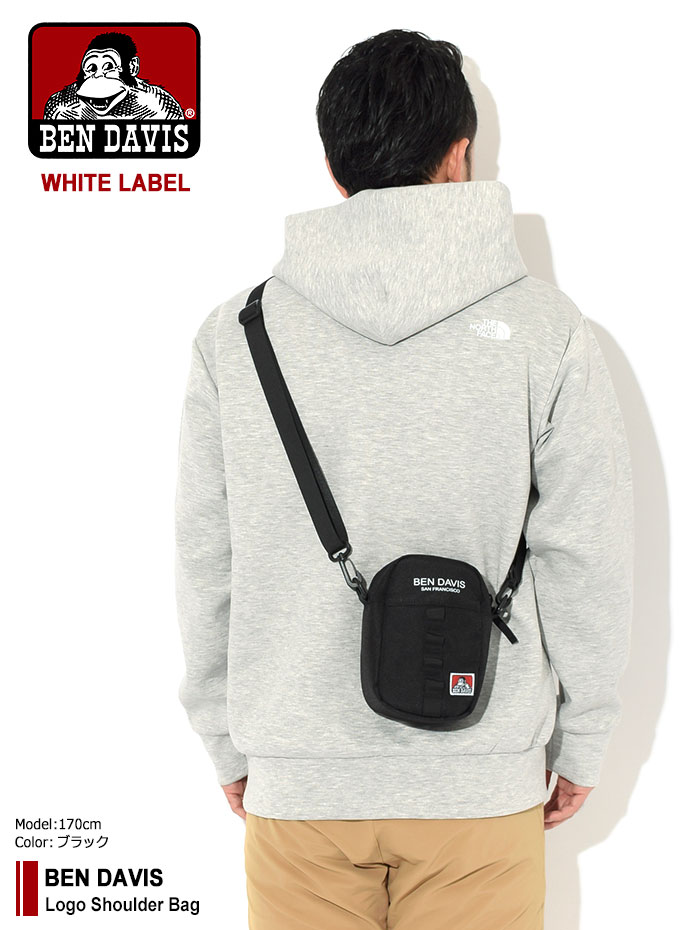 ベンデイビス BEN DAVIS ショルダーバッグ ロゴ ショルダー バッグ ホワイトレーベル ( BENDAVI BDW-8082 Logo Shoulder Bag WHITE LABEL メンズ レディース ユニセックス 男女兼用 ベン デイビス ベン・デイビス ベンデービス )