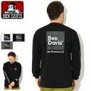 ベンデイビス BEN DAVIS ロンT Tシャツ 長袖 メンズ スクエア ロゴ ( BENDAVIS C-23780030 Square Logo L/S Tee ティーシャツ T-SHIRTS ロング ロンティー 長袖Tシャツ トップス ベン デイビス ベンデービス )