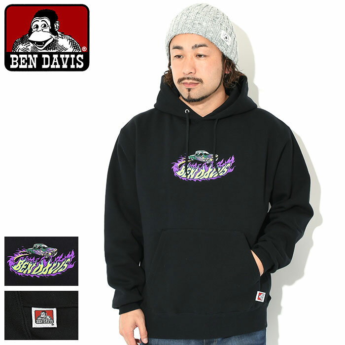 ベンデイビス パーカー メンズ ベンデイビス BEN DAVIS パーカー プルオーバー メンズ ホイールズ オン ファイヤー ( BENDAVIS I-23380013 Wheels On Fire Pullover Hoodie フード フーディ スウェット Pull Over Hoody Parker トップス ベン デイビス ベン・デイビス ベンデービス ) ice field icefield