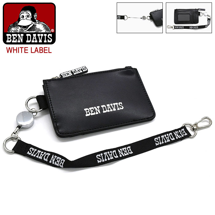 ベンデイビス BEN DAVIS パスケース BDW-8397 ホワイトレーベル ( BENDAVIS BDW-8397 Pass Case WHITE LABEL 定期入れ カードケース コインケース 小銭入れ メンズ レディース ユニセックス 男女兼用 ベン デイビス ベン・デイビス ベンデービス )[M便 1/1]