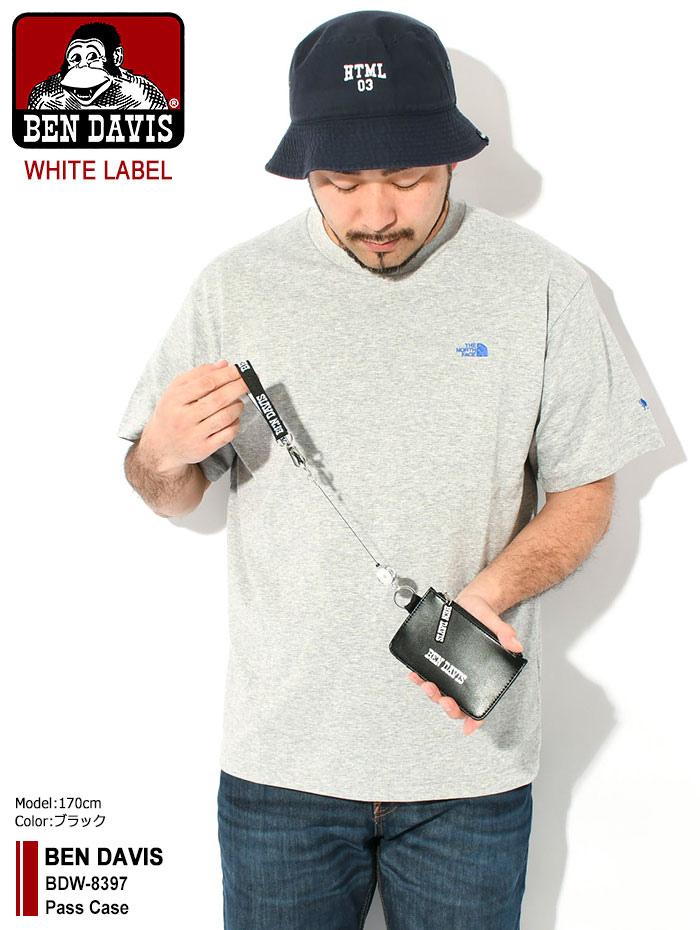 ベンデイビス BEN DAVIS パスケース BDW-8397 ホワイトレーベル ( BENDAVIS BDW-8397 Pass Case WHITE LABEL 定期入れ カードケース コインケース 小銭入れ メンズ レディース ユニセックス 男女兼用 ベン デイビス ベン・デイビス ベンデービス )[M便 1/1]