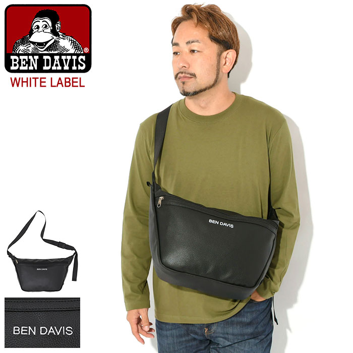 ベンデイビス BEN DAVIS ショルダーバッグ PU レザー スモール ショルダー バッグ ホワイトレーベル ( BENDAVIS BDW-8421V PU Leather Small Shoulder Bag WHITE LABEL メンズ レディース ユニセックス 男女兼用 ベン デイビス ベン・デイビス ベンデービス )