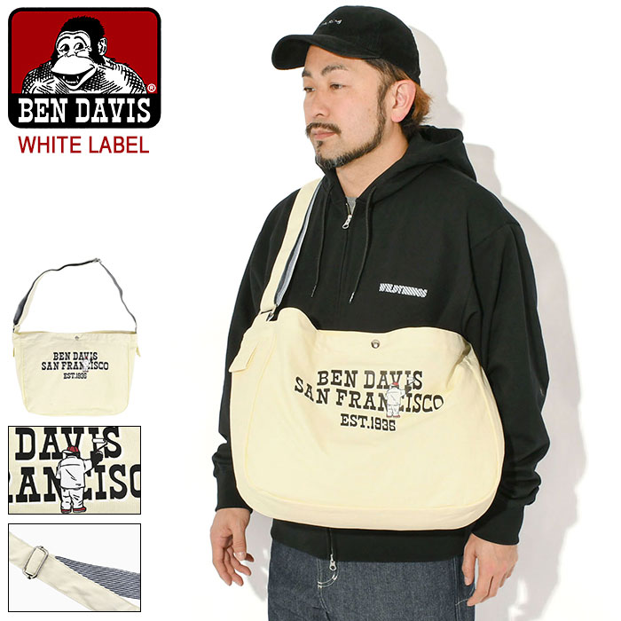 乐天商城 - ベンデイビス BEN DAVIS ショルダーバッグ ニュース ペーパー バッグ ホワイトレーベル ( BENDAVIS BDW-8477 News Paper Bag WHITE LABEL メンズ レディース ユニセックス ベン デイビス ベン・デイビス ベンデービス )