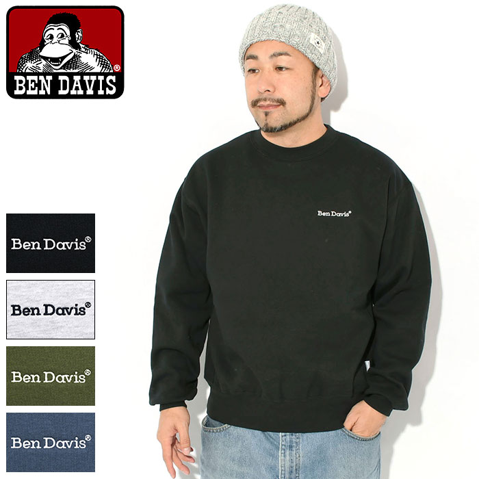 ベンデイビス BEN DAVIS トレーナー メンズ ヘビー クルー スウェット ( BENDAVI ...