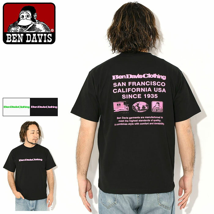 ベンデイビス BEN DAVIS Tシャツ 半袖 メンズ カラー ロゴ ( BENDAVIS C-26580050 Color Logo S/S Tee ティーシャツ T-SHIRTS カットソー トップス ベン・デイビス ベンデービス )