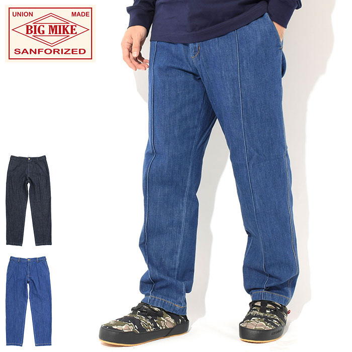 ビッグマイク BIG MIKE パンツ メンズ デニム ピンタック チノ ( BIG MIKE Denim Pintuck Chino Pant ワークパンツ チノパン チノパンツ ボトムス メンズ 男性用 BIGMIKE ビッグ マイク アメカジ 102117100 ) ice field icefield