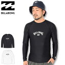 ビラボン BILLABONG カットソー 長袖 メンズ ロゴ ラッシュガード ( BILLABONG Logo Rashguard 水陸両用 ティーシャツ T-SHIRTS ロング ロンティー ロンt トップス サーフィン マリンスポーツ マリンレジャー ビーチ 海 水着 BC011-853 )