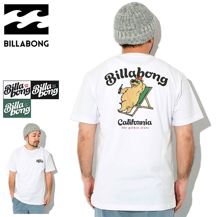 ビラボン BILLABONG Tシャツ 半袖 メンズ カリ ベア ( BILLABONG Cali Bear S/S Tee ティーシャツ T-SHIRTS カットソー トップス BE011-223 )