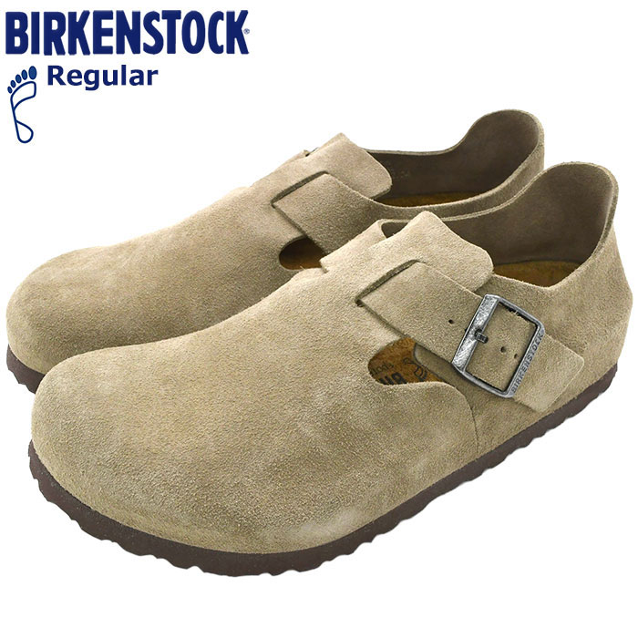 【ポイント10倍】ビルケンシュトック BIRKENSTOCK シューズ メンズ 男性用 ロンドン スエード レザー Taupe レギュラー ( birkenstock LONDON SUEDE LEATHER Regular 幅広 ノーマル MENS・靴 シューズ SHOES 1010503 )