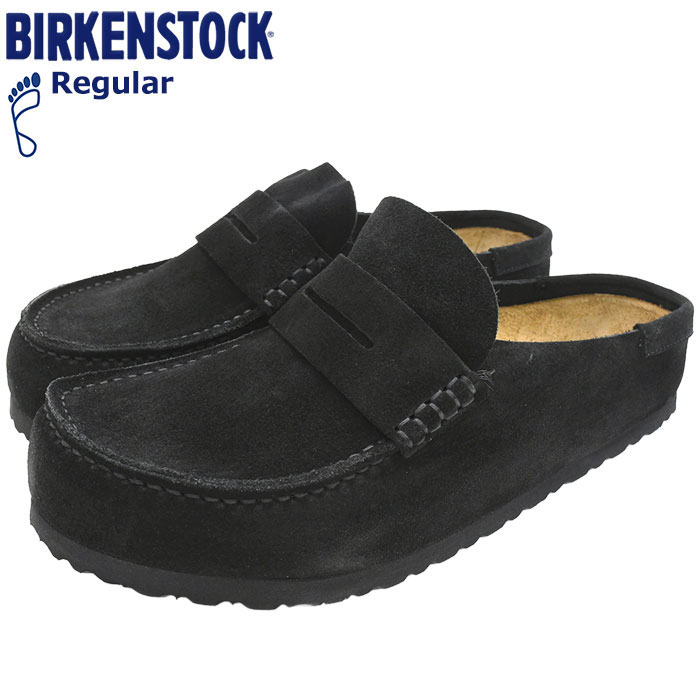 【ポイント10倍】ビルケンシュトック BIRKENSTOCK サンダル メンズ 男性用 ネープルズ ラップ スエード レザー Black レギュラー ( birkenstock NAPLES WRAPPED SUEDE LEATHER Regular 幅広 ノーマル ブラック 黒 SANDAL MENS・靴 シューズ SHOES 1030795 )