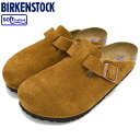 【ポイント10倍】ビルケンシュトック BIRKENSTOCK サンダル メンズ 男性用 ボストン SFB スエード レザー Mink ( birkenstock BOSTON SFB SUEDE LEATHER クロッグ サボ 本革 幅広 ノーマル レギュラー SANDAL MENS 靴 シューズ SHOES 1009542 )