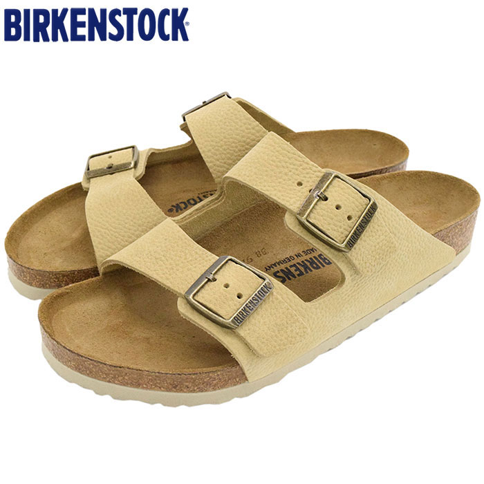 ビルケンシュトック BIRKENSTOCK サンダル メンズ 男性用 アリゾナ ヌバック レザー Steer Soft Sand ( birkenstock ARIZONA NUBUCK LEATHER 幅広 ノーマル レギュラー SANDAL MENS・靴 シューズ SHOES 1015478 ) ice field icefield