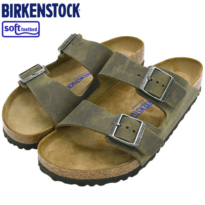 【ポイント10倍】ビルケンシュトック BIRKENSTOCK サンダル メンズ 男性用 アリゾナ SFB オイルド レザー Faded Khaki ( birkenstock ARIZONA SFB OILED LEATHER 幅広 ノーマル レギュラー カーキ SANDAL MENS・靴 シューズ SHOES 1019313 ) ice filed icefieldのサムネイル