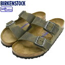 ビルケンシュトック BIRKENSTOCK サンダル メンズ 男性用 アリゾナ SFB オイルド レザー Faded Khaki ( birkenstock ARIZONA SFB OILED LEATHER 幅広 ノーマル レギュラー カーキ SANDAL MENS・靴 シューズ SHOES 1019313 ) ice filed icefield