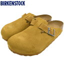 【ポイント10倍】ビルケンシュトック BIRKENSTOCK サンダル メンズ 男性用 ボストン エンボス スエード Corduroy Cork Brown ( birkenstock BOSTON EMBOSSED SUEDE クロッグ サボ 本革 幅広 ノーマル レギュラー SANDAL MENS・靴 シューズ SHOES 1025647 )