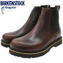 【ポイント10倍】ビルケンシュトック BIRKENSTOCK ブーツ メンズ 男性用 ハイウッド スリップオン ナチュラル レザー Chocolate ( birkenstock HIGHWOOD SLIP ON NATURAL LEATHER サイドゴア 幅広 ノーマル レギュラー BOOT MENS 靴 シューズ SHOES 1025718 )