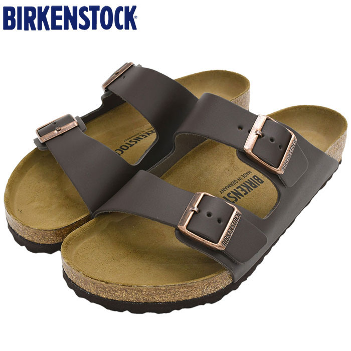 楽天ice field（アイスフィールド）【ポイント10倍】ビルケンシュトック BIRKENSTOCK サンダル メンズ 男性用 アリゾナ ナチュラル レザー Dark Brown （ birkenstock ARIZONA NATURAL LEATHER 幅広 ノーマル レギュラー ブラウン 茶 SANDAL MENS・靴 シューズ SHOES 51101 ） ice filed icefield