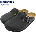 【ポイント10倍】ビルケンシュトック BIRKENSTOCK サンダル メンズ 男性用 ボストン オイルド レザー Black ( birkenstock BOSTON OILED LEATHER クロッグ サボ 本革 幅広 ノーマル レギュラー ブラック 黒 SANDAL MENS 靴 シューズ SHOES 59461 )