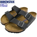 【ポイント10倍】ビルケンシュトック BIRKENSTOCK サンダル メンズ 男性用 アリゾナ SFB オイルド レザー Black ( birkenstock ARIZONA SFB OILED LEATHER 幅広 ノーマル レギュラー ブラック 黒 SANDAL MENS・靴 シューズ SHOES 752481 ) ice filed icefield