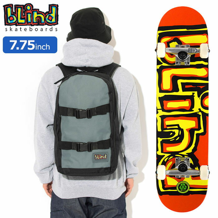 【バッグ付き】ブラインド BLIND スケボー スケートボード コンプリート デッキ 7.75インチ Matte OG FP With Backpack ( 7.75inch 完成品 組み立て済み コンプリートセット ブランド メーカー sk8 COMPLETE リュック バックパック バッグ Bag 大人 初心者 おすすめ )