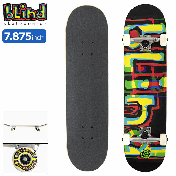 【送料無料】ブラインド BLIND スケボー スケートボード コンプリート デッキ 7.875インチ Logo Glitch FP ( 7.875in × 31.7in 完成品 組み立て済み コンプリートセット ブランド メーカー sk8 COMPLETE 大人 初心者 おすすめ )