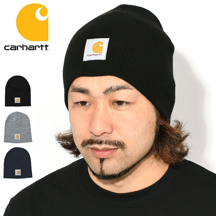 カーハート  帽子 メンズ カーハート Carhartt ニット帽 アクリル ニット ビーニー ( Carhartt Acrylic Knit Beanie ニットキャップ 帽子 メンズ レディース ユニセックス 男女兼用 A205 AH0205-M )[M便 1/1]