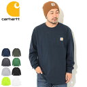 カーハート トップス メンズ カーハート Carhartt ロンT Tシャツ 長袖 メンズ ルーズ フィット ヘビーウェイト ポケット ( Carhartt Loose Fit Heavyweight Pocket L/S Tee ポケT ポケット付き ティーシャツ T-SHIRTS ロング ロンティー 長袖Tシャツ カットソー トップス メンズ 男性用 K126 TK0126-M )