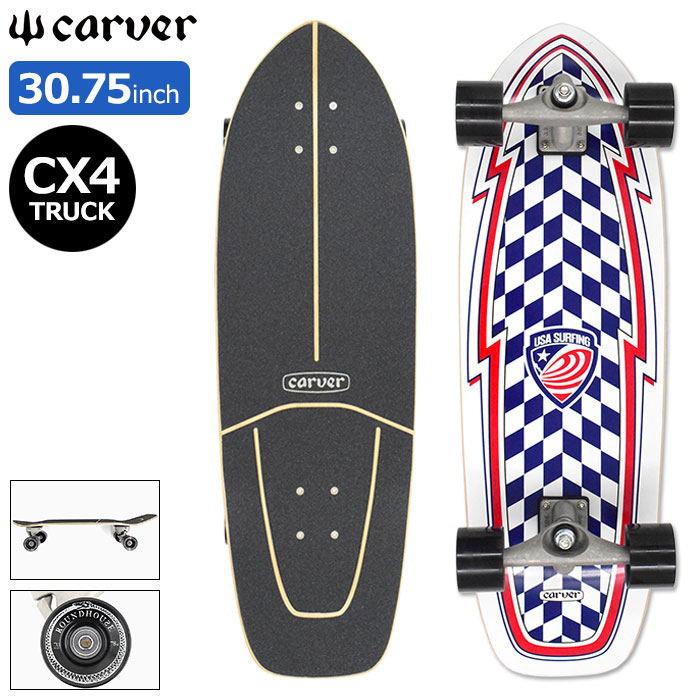 С CARVER ܡ ȥܡ ץ꡼ 30.75  9.625 USA Booster CX4 Surfskate Complete ( 30.75in  9.625in  ȤΩƺѤ ե ե  Φȥ եȥ ǥå ...