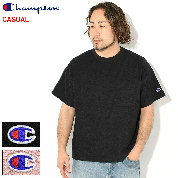 Rakuten - チャンピオン Champion カットソー 半袖 メンズ C3-D324 クルー ( Champion C3-D324 S/S Crew CASUAL カジュアル 日本企画 Cロゴ Cマーク ポケット ポケT ティーシャツ T-SHIRTS トップス メンズ 男性用 )