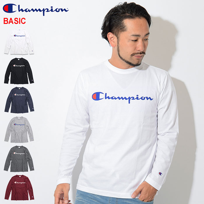 【7時間セール9/10】【80%OFF】チャンピオン Champion ロンT Tシャツ 長袖 メンズ C3-Q401 ( Champion C3-Q401 L/S Tee BASIC ベーシック 日本企画 ワンポイント Cロゴ Cマーク ティーシャツ T-SHIRTS カットソー トップス ロング ロンティー 長袖Tシャツ メンズ 男性用 )