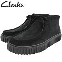 クラークス CLARKS ブーツ メンズ 男性用 トーヒル ハイ Black Suede ( clarks Torhill Hi BOOTS 厚底 モカシン ブ...