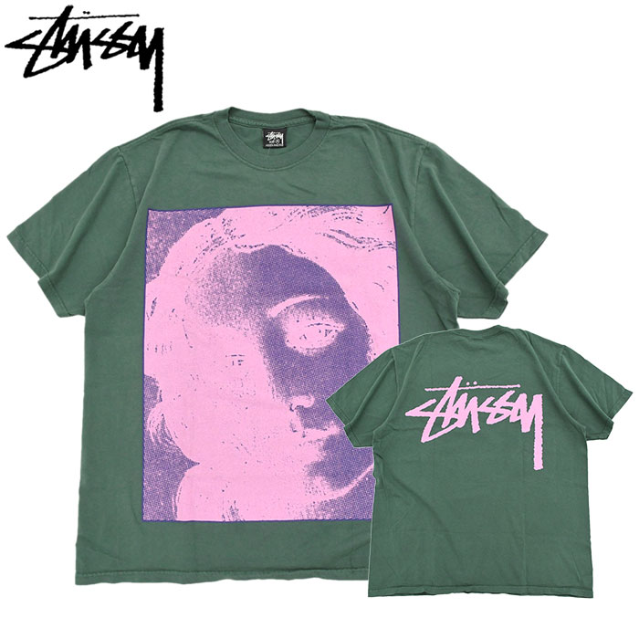 楽天市場】stussy Tシャツ(カラーグリーン)(トップス|メンズ 楽天市場】stussy Tシャツ(カラーグリーン)(トップス|メンズ