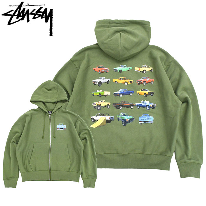 STUSSY ステューシー パーカー カーキ系 M 3300125A0076 1975130-olv.jpg