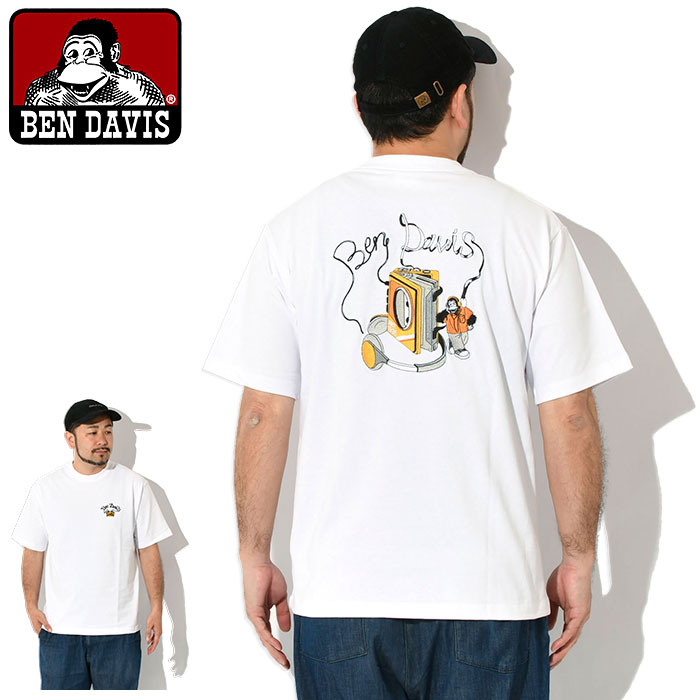 ベンデイビス BEN DAVIS Tシャツ 半袖 メンズ カセット プレイヤー EMB ( BENDAVIS C-25580020 Cassette Player EMB S/S Tee ティーシャツ T-SHIRTS カットソー トップス ベン・デイビス ベンデービス )[M便 1/1]