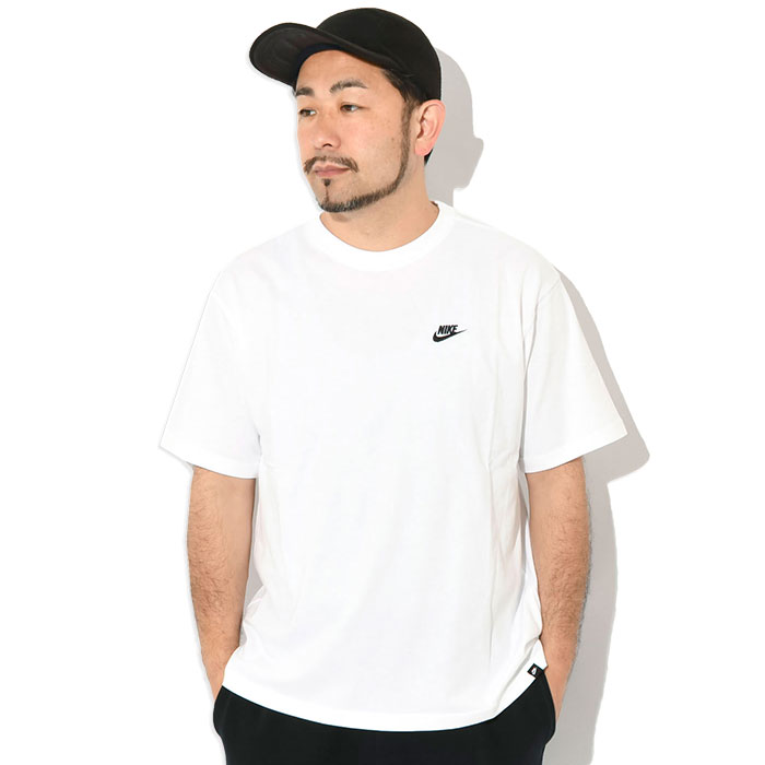 ナイキ NIKE Tシャツ 半袖 メンズ クラブ マックス ホワイト ( nike Club Max S/S Tee White ティーシャツ T-SHIRTS カットソー トップス メンズ 男性用 FV0376-100 )[M便 1/1] ice field icefield