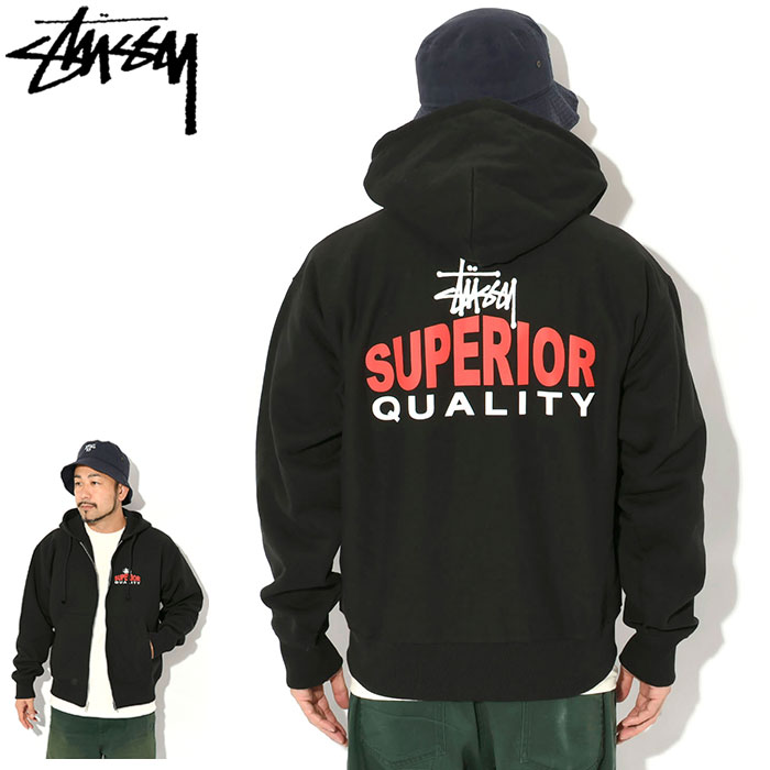 楽天市場】stussy パーカー（カラーブラック）（パーカー｜トップス