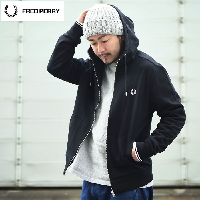 楽天市場】FREDPERRY フレッドペリー（カラーブラック）（パーカー