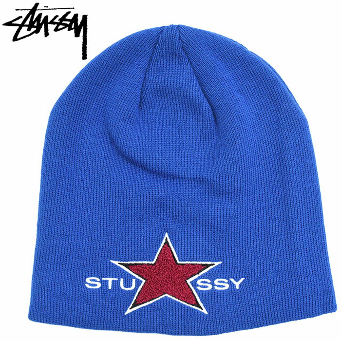 楽天市場】stussy キャップ（カラーブルー）（ニット帽｜メンズ帽子