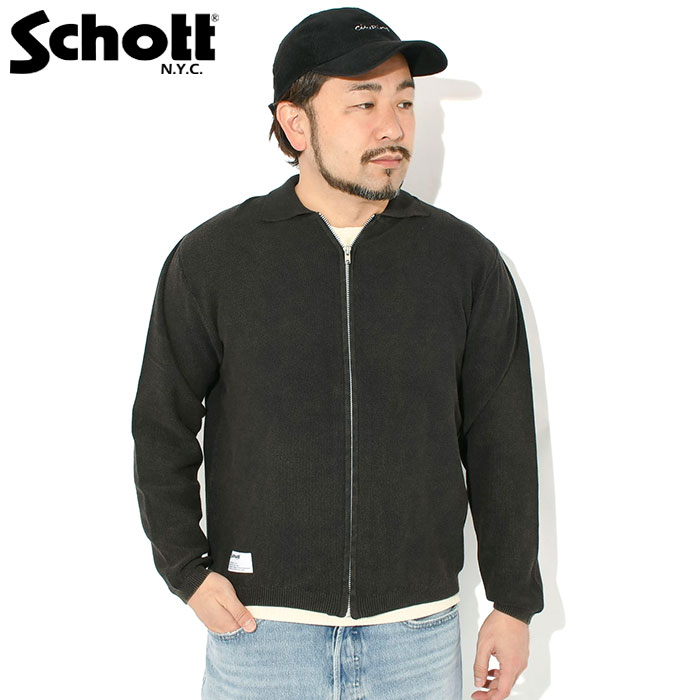 楽天市場】SCHOTT（カーディガン｜トップス）：メンズファッションの通販