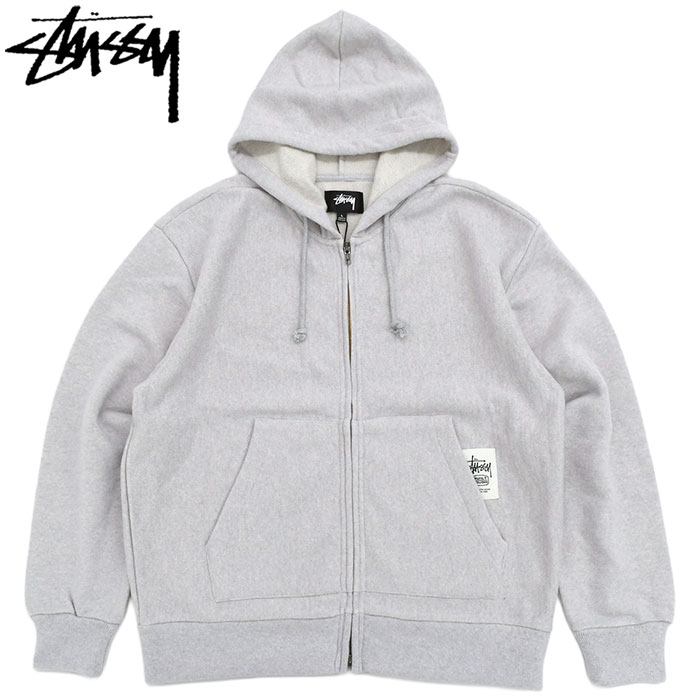 楽天市場】stussy ステューシー ジップアップ パーカー（カラーグレー