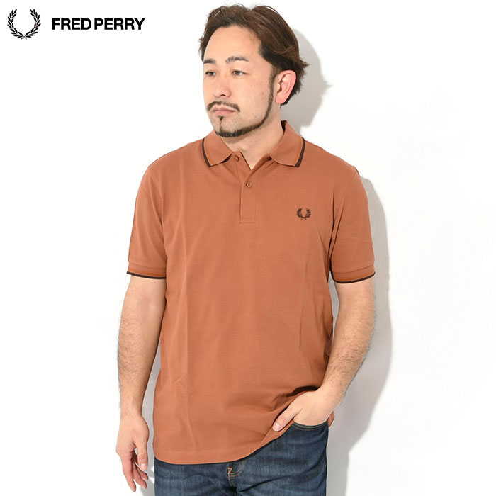 楽天市場】FREDPERRY フレッドペリー（カラーブラウン・袖の長さ半袖