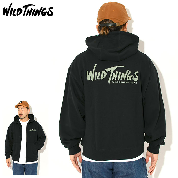 ワイルドシングス WILD THINGS パーカー ジップアップ メンズ ウィルダネス ギア スウェット フル ジップ フーディ ( WILD THINGS Wilderness Gear Sweat Full Zip Hoodie フード フーディー スウェット ジップパーカー フルジップ Zip up Hoody Parker トップス WT26142IS )