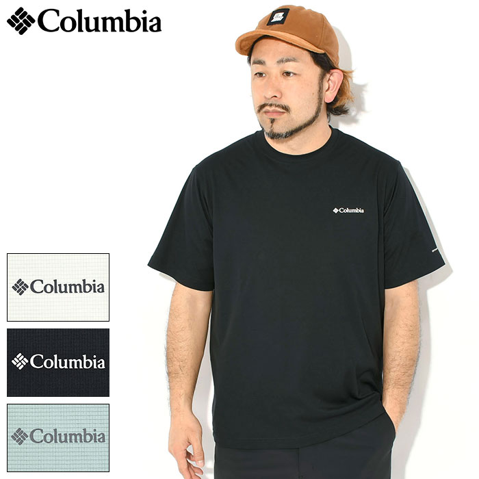 乐天商城 - コロンビア Columbia Tシャツ 半袖 メンズ マッタ レンジ オムニフリーズゼロ クルーネック ( Matta Range OFZ Crew Neck S/S Tee 接触冷感 吸汗速乾 消臭縫製糸 ティーシャツ T-SHIRTS カットソー トップス アウトドア Colombia Colonbia Colunbia PG1694 )[M便 1/1]
