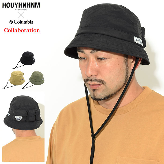 コロンビア Columbia ハット フイナム パシフィック ポイント 2 ウェイ サンシェード PFG バケットハット コラボ ( columbia×HOUYHNHNM Pacific Point 2 Way Sunshade PFG Bucket Hat 帽子 アウトドア メンズ レディース ユニセックス 男女兼用 PU5582 )