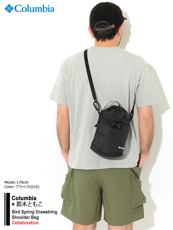 コロンビア Columbia ショルダーバッグ 鈴木ともこ バード スプリング ドローストリング コラボ ( columbia×鈴木ともこ Bird Spring Drawstring Shoulder Bag 巾着 ミニショルダー メンズ レディース ユニセックス 男女兼用 Colombia Colonbia Colunbia PU8353 )