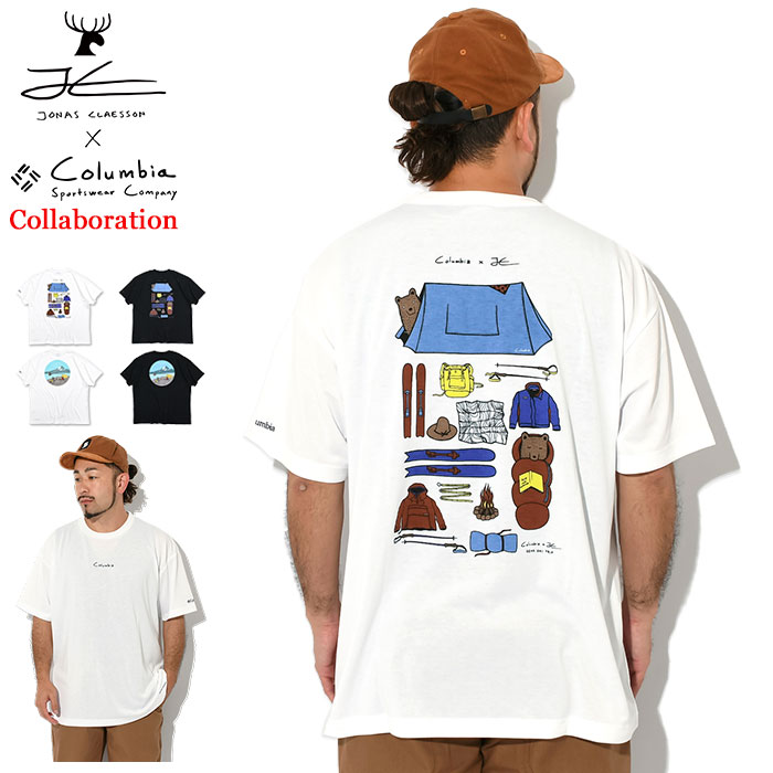 コロンビア Columbia Tシャツ 半袖 メンズ ジョナス クレアッソン レイク トゥー アヴェニュー コラボ ( columbia×Jonas Claesson Lake To Avenue S/S Tee ビッグシルエット オーバーサイズ ティーシャツ T-SHIRTS カットソー トップス PM0995 ) M便 1/1