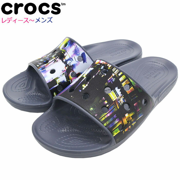 クロックス crocs サンダル レディース & メンズ クラシック クロックス メタ スケープ スライド ( crocs CLASSIC CROCS META SCAPE SLIDE シャワーサンダル スポーツサンダル SANDAL LADIES MENS・靴 シューズ SHOES 208471 )