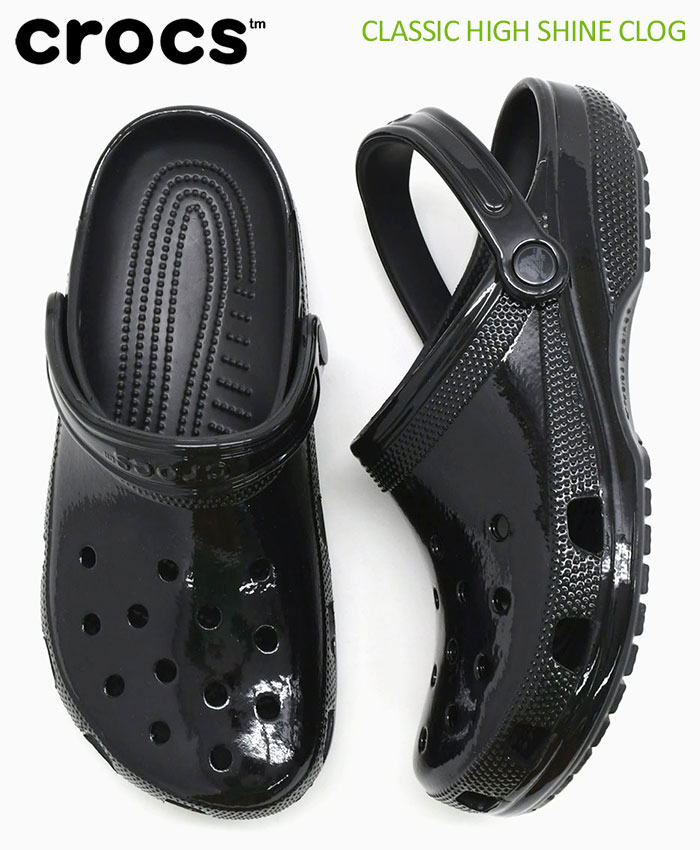 クロックス crocs サンダル レディース & メンズ クラシック ハイ シャイン クロッ...